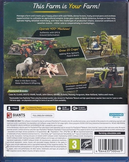 Farming Simulator 25 - PS5 (A Grade) (Genbrug)